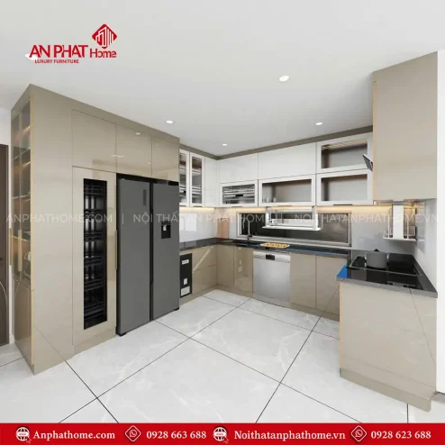 Tủ Bếp Cao Cấp Hiện Đại TB-996