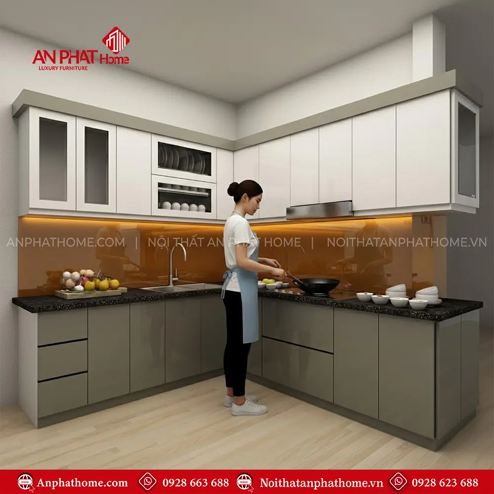 Tủ Bếp Đẹp Hiện Đại TB-923 8 Tủ Bếp Đẹp Hiện Đại TB-923
