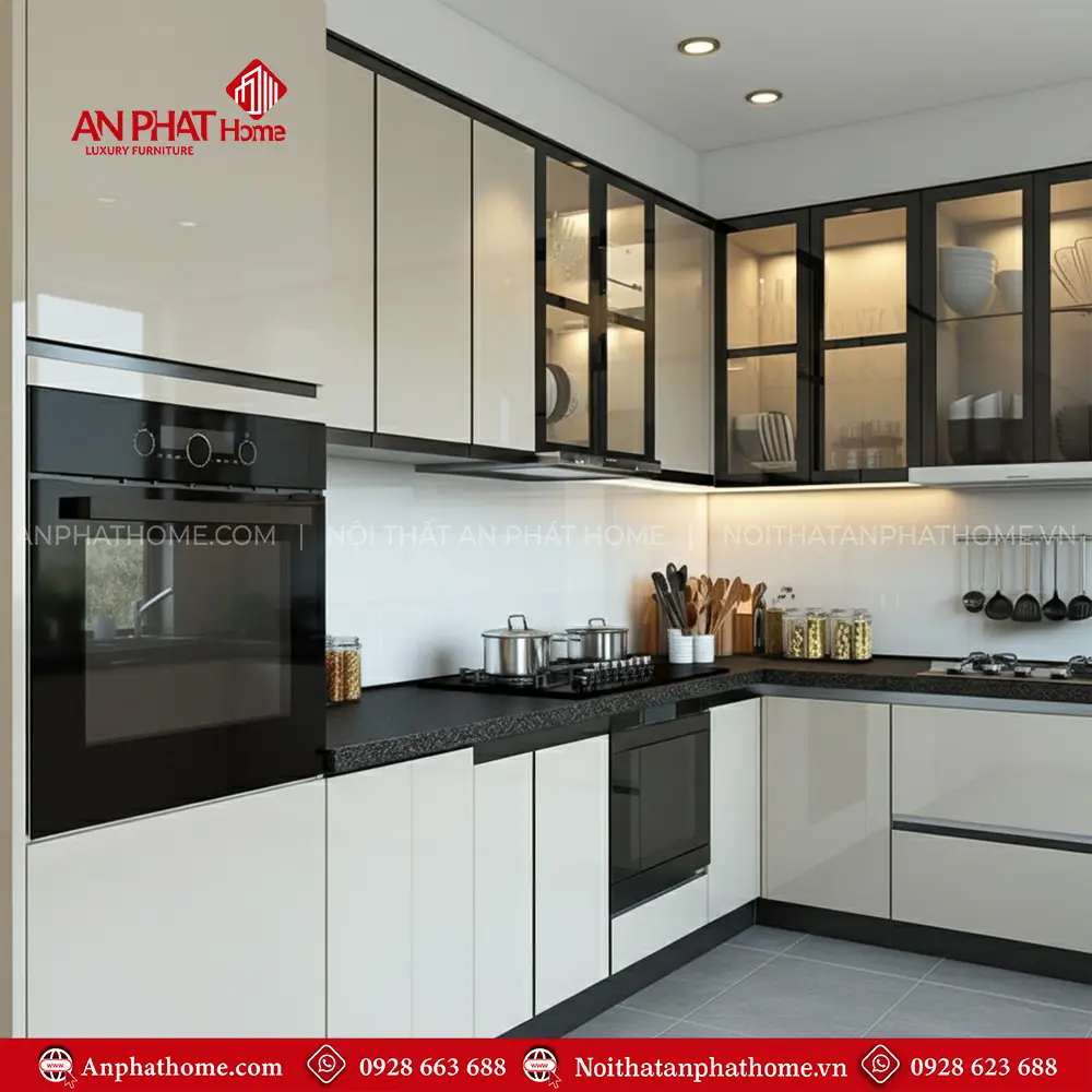 Tủ Bếp Đẹp Phủ Acrylic Sang Trọng TB-906 11 Tủ Bếp Đẹp Phủ Acrylic Sang Trọng TB-906