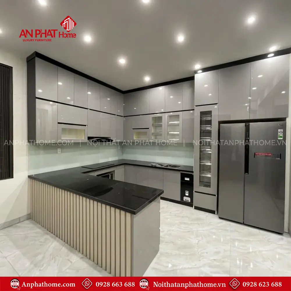 Tủ Bếp Đẹp Phủ Acrylic Sang Trọng TB-924 7 Tủ Bếp Đẹp Phủ Acrylic Sang Trọng TB-924