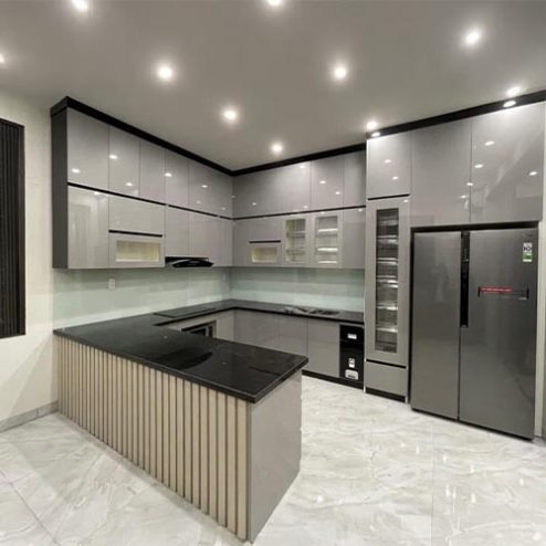 Tủ Bếp Đẹp Phủ Acrylic Sang Trọng TB-924