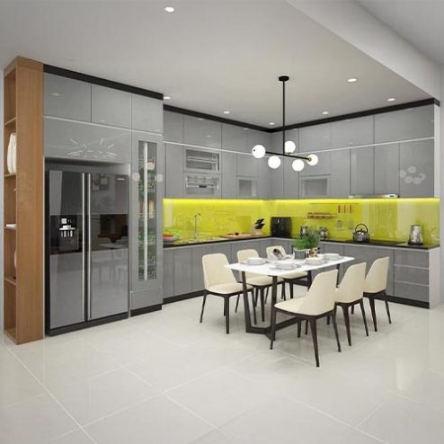 Tủ Bếp Đẹp Phủ Acrylic Sang Trọng TB-940