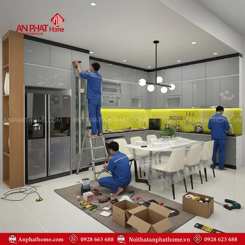 Tủ Bếp Đẹp Phủ Acrylic Sang Trọng TB-940 12 Tủ Bếp Đẹp Phủ Acrylic Sang Trọng TB-940
