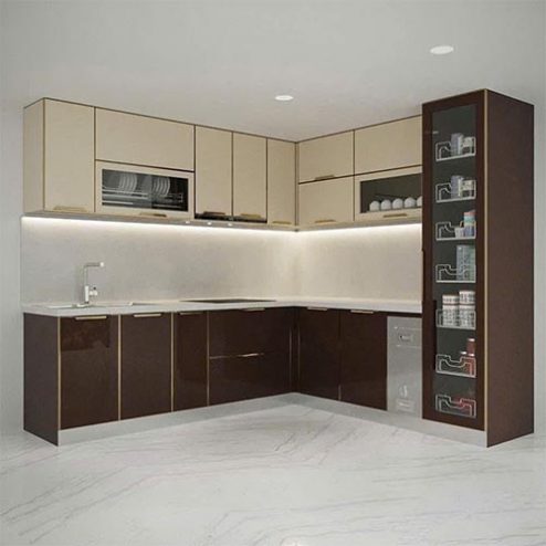 Tủ Bếp Đẹp Thiết Kế Góc TB-1007