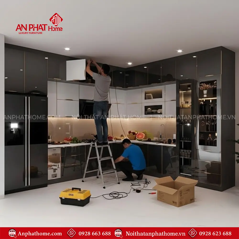 Tủ Bếp Đẹp Thiết Kế Sang Trọng TB-927 9 Tủ Bếp Đẹp Thiết Kế Sang Trọng TB-927