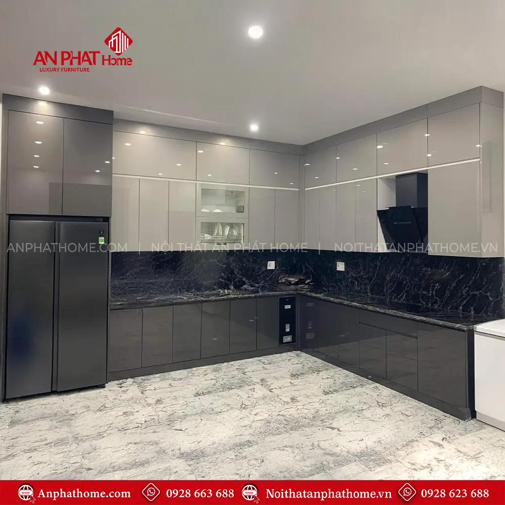 Tủ Bếp Hiện Đại Cánh Phủ Acrylic Đẹp TB-948 7 Tủ Bếp Hiện Đại Cánh Phủ Acrylic Đẹp TB-948