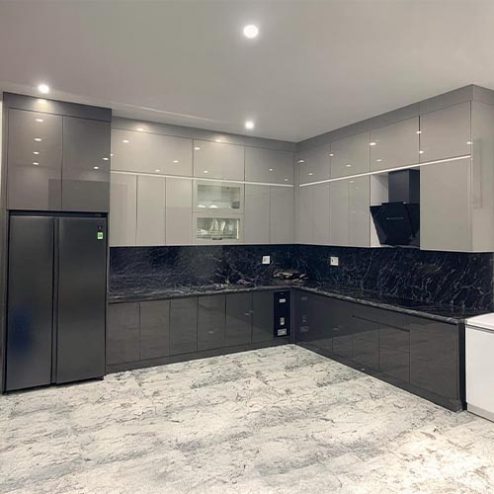 Tủ Bếp Hiện Đại Cánh Phủ Acrylic Đẹp TB-948