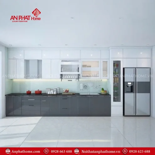 Tủ Bếp Hiện Đại Đẹp Cao Cấp TB-1004