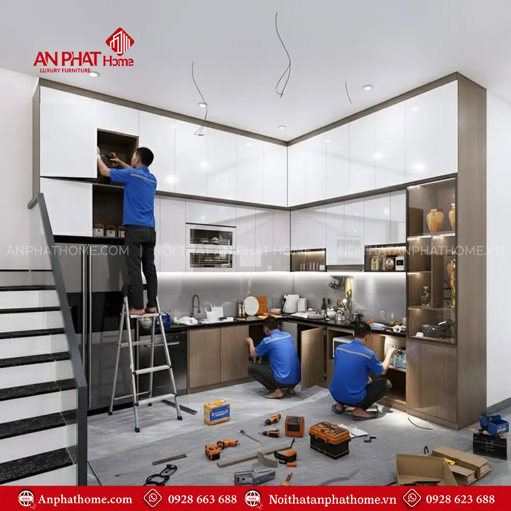 Tủ Bếp Hiện Đại Gỗ Đẹp TB-936 9 Tủ Bếp Hiện Đại Gỗ Đẹp TB-936