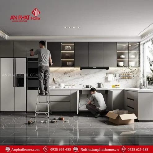 tu bep inox 304 cao cap canh kinh dep tb 94500001
