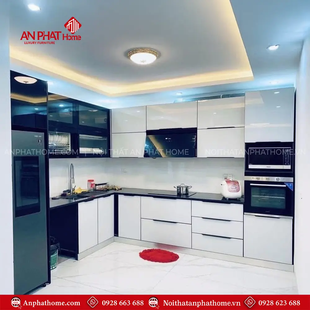 Tủ Bếp INOX Cánh Acrylic Cực Đẹp TB-916 7 Tủ Bếp INOX Cánh Acrylic Cực Đẹp TB-916
