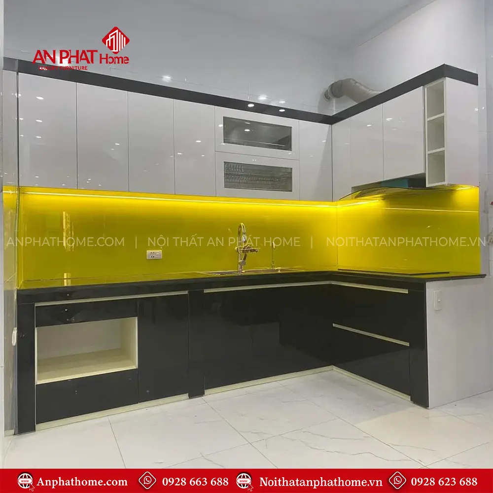 Tủ Bếp MDF Cánh Acrylic TB-919 3 Tủ Bếp MDF Cánh Acrylic TB-919