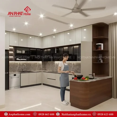 tu bep mdf canh kinh sang trong tb 91400004