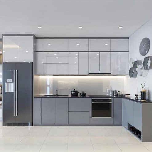 Tủ Bếp MDF Phủ Acrylic Sang Trọng TB-910