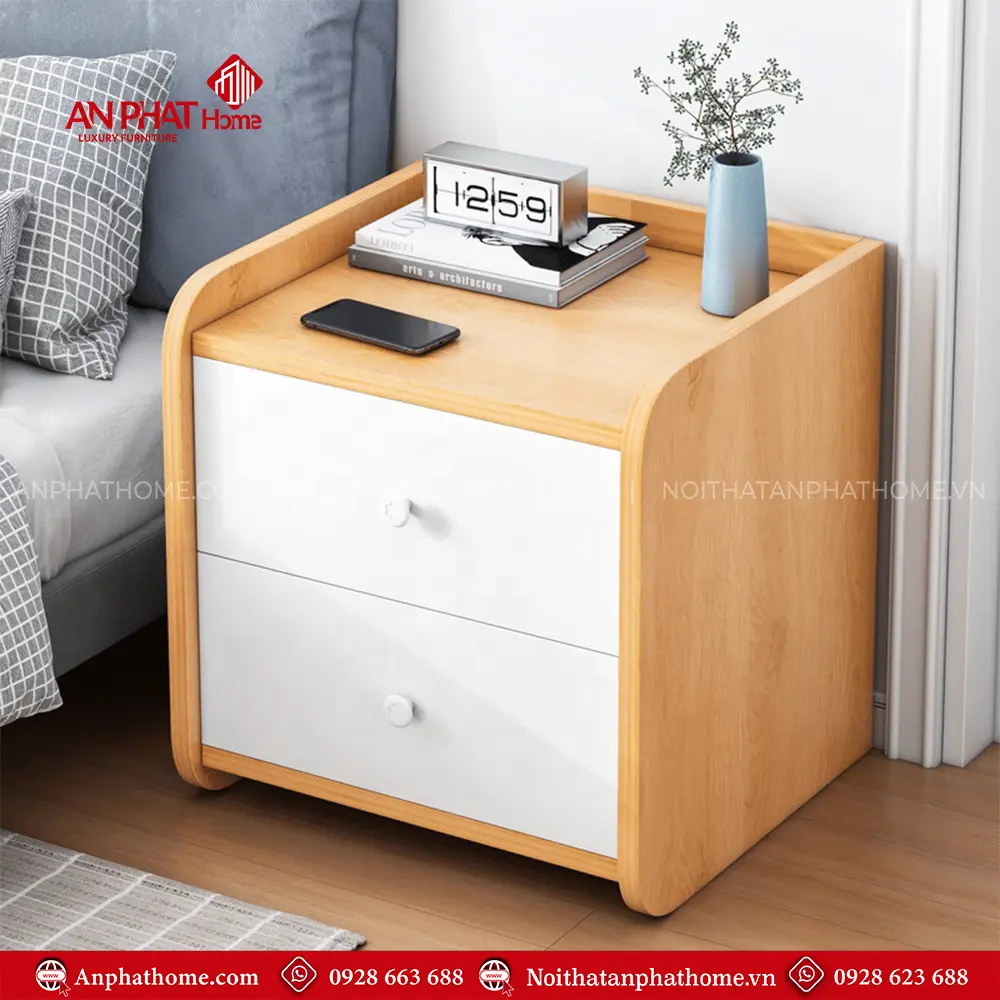 Tủ Đầu Giường Đẹp Gỗ Công Nghiệp T-5433 7 Tủ Đầu Giường Đẹp Gỗ Công Nghiệp T-5433