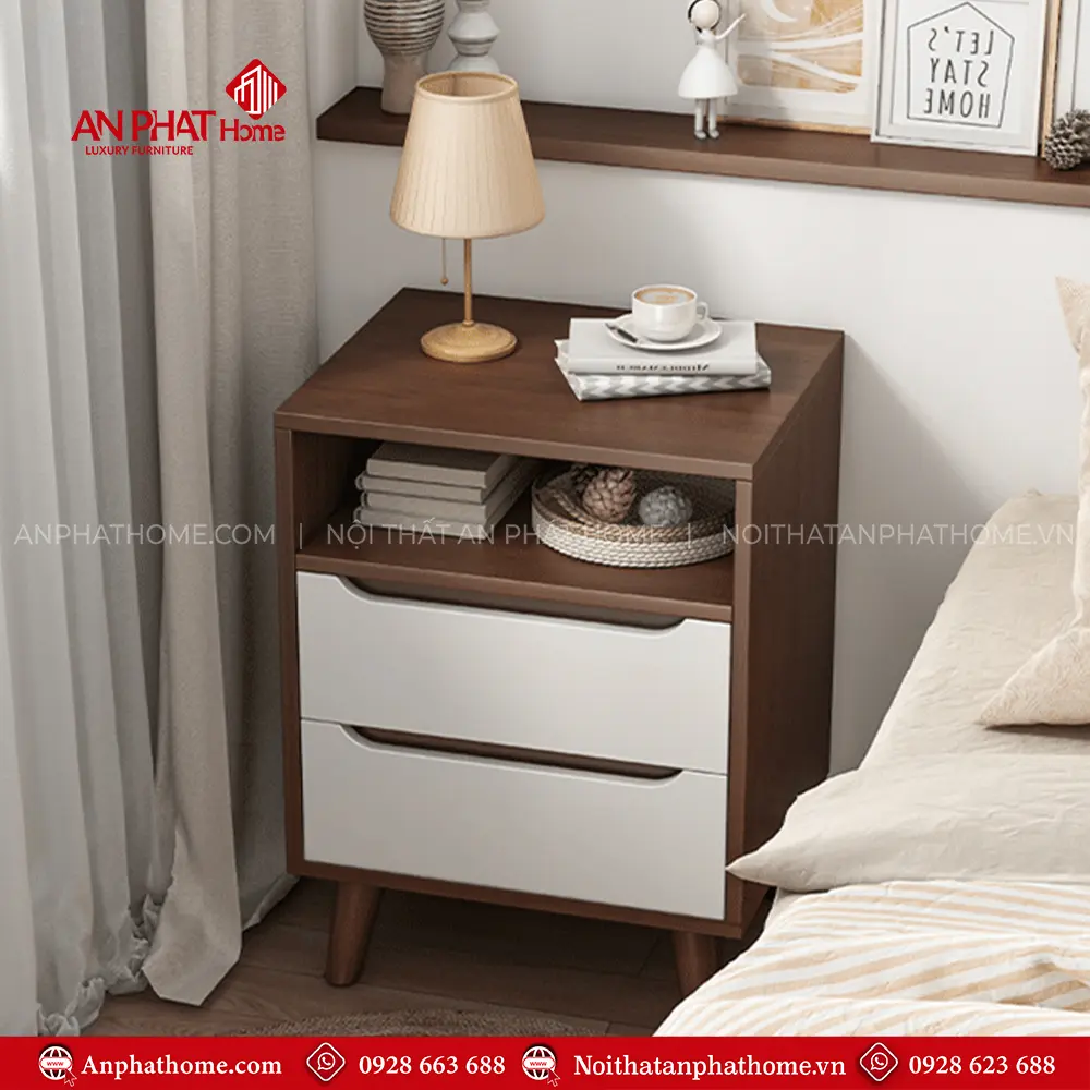 Tủ Đầu Giường Hiện Đại Có Ngăn Kéo T-5437 9 Tủ Đầu Giường Hiện Đại Có Ngăn Kéo T-5437
