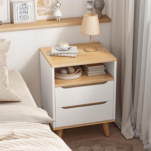 Tủ Đầu Giường Hiện Đại Có Ngăn Kéo T-5437