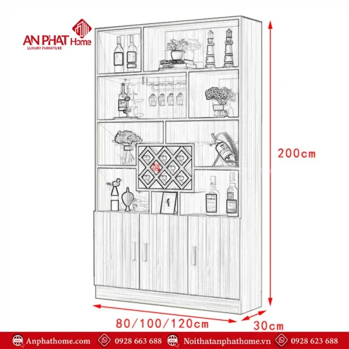 tu ruou dep go cong nghiep cao cap t 532600001
