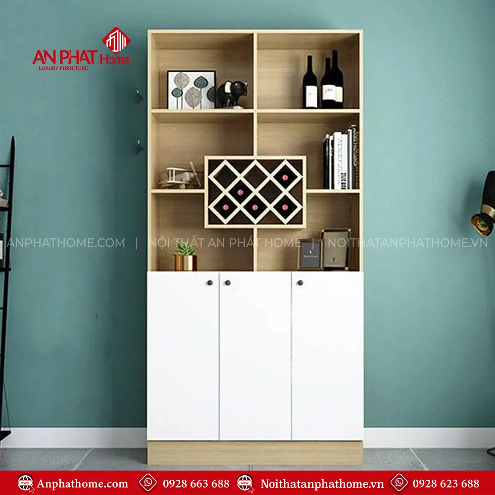 Tủ Rượu Gỗ MDF Hiện Đại T-5334 11 Tủ Rượu Gỗ MDF Hiện Đại T-5334