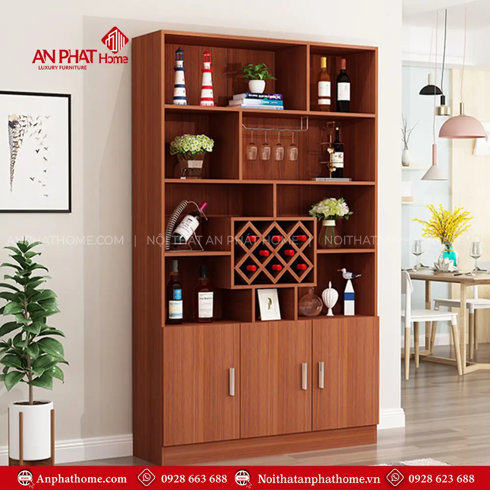 Tủ Rượu Hiện Đại Gỗ MDF T-5325 7 Tủ Rượu Hiện Đại Gỗ MDF T-5325