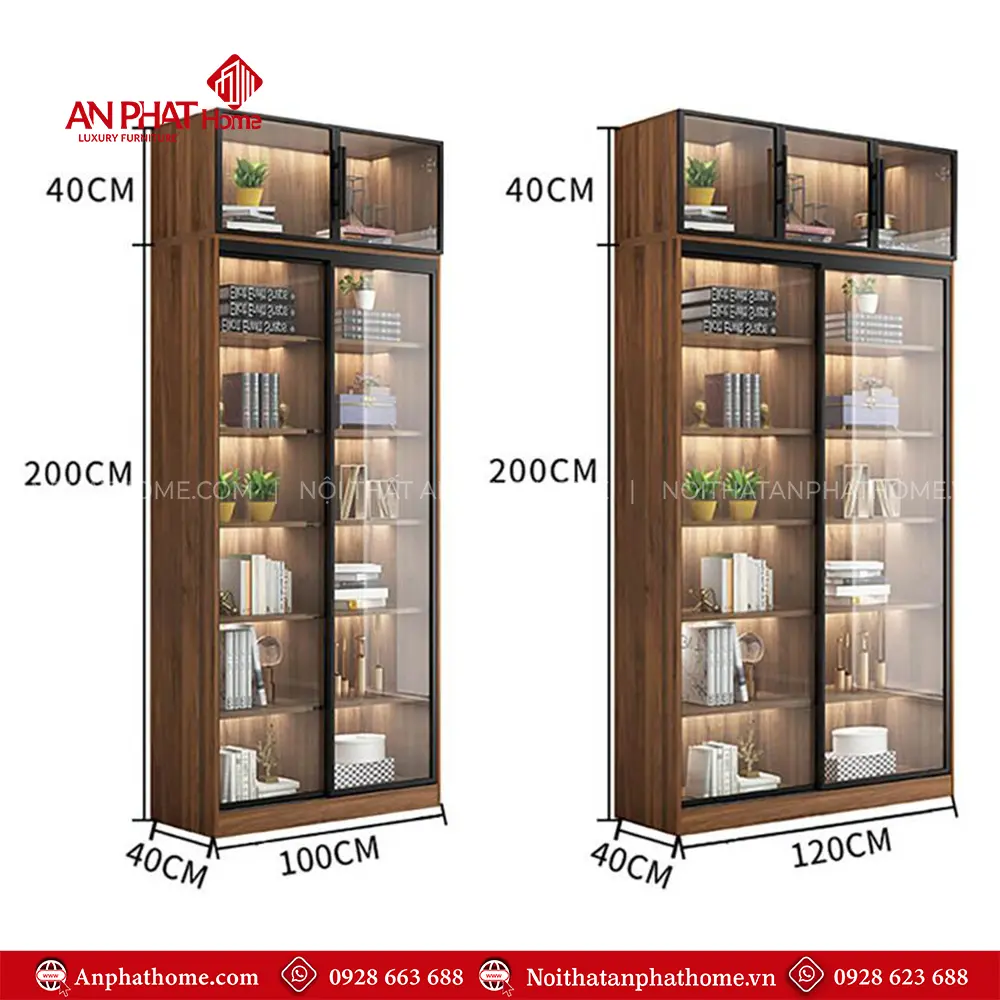 Tủ Tài Liệu Cánh Kính Sang Trọng T-5465 23 Tủ Tài Liệu Cánh Kính Sang Trọng T-5465