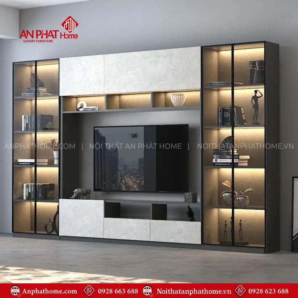Tủ Tivi Gỗ Công Nghiệp Hiện Đại T-5413 13 Tủ Tivi Gỗ Công Nghiệp Hiện Đại T-5413