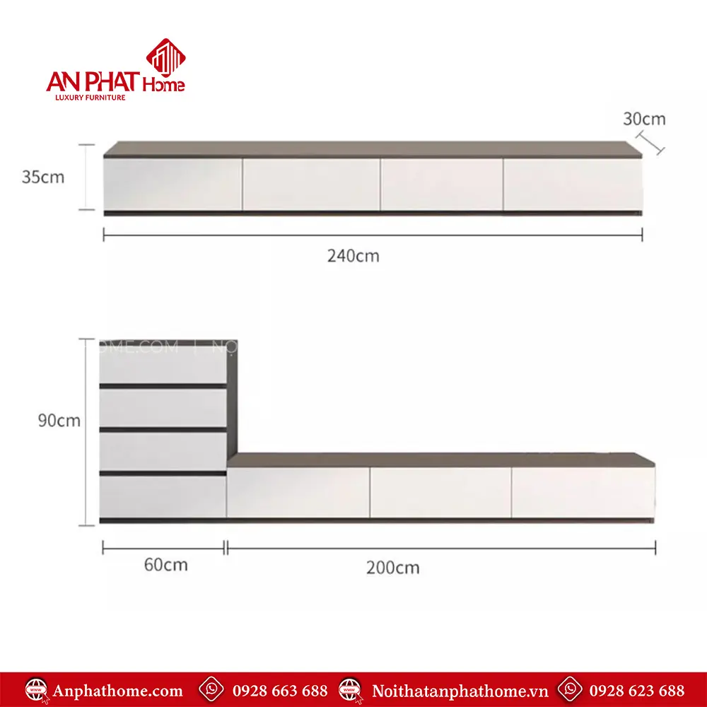 Tủ Tivi Phòng Khách Thiết Kế Hiện Đại T-5372 17 Tủ Tivi Phòng Khách Thiết Kế Hiện Đại T-5372