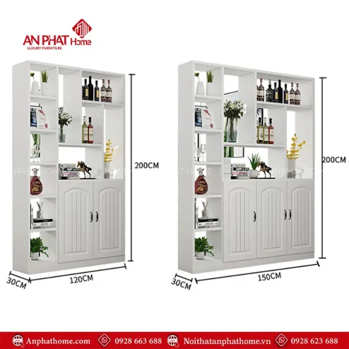tu trang tri ket hop vach ngan phong khach t 530400001