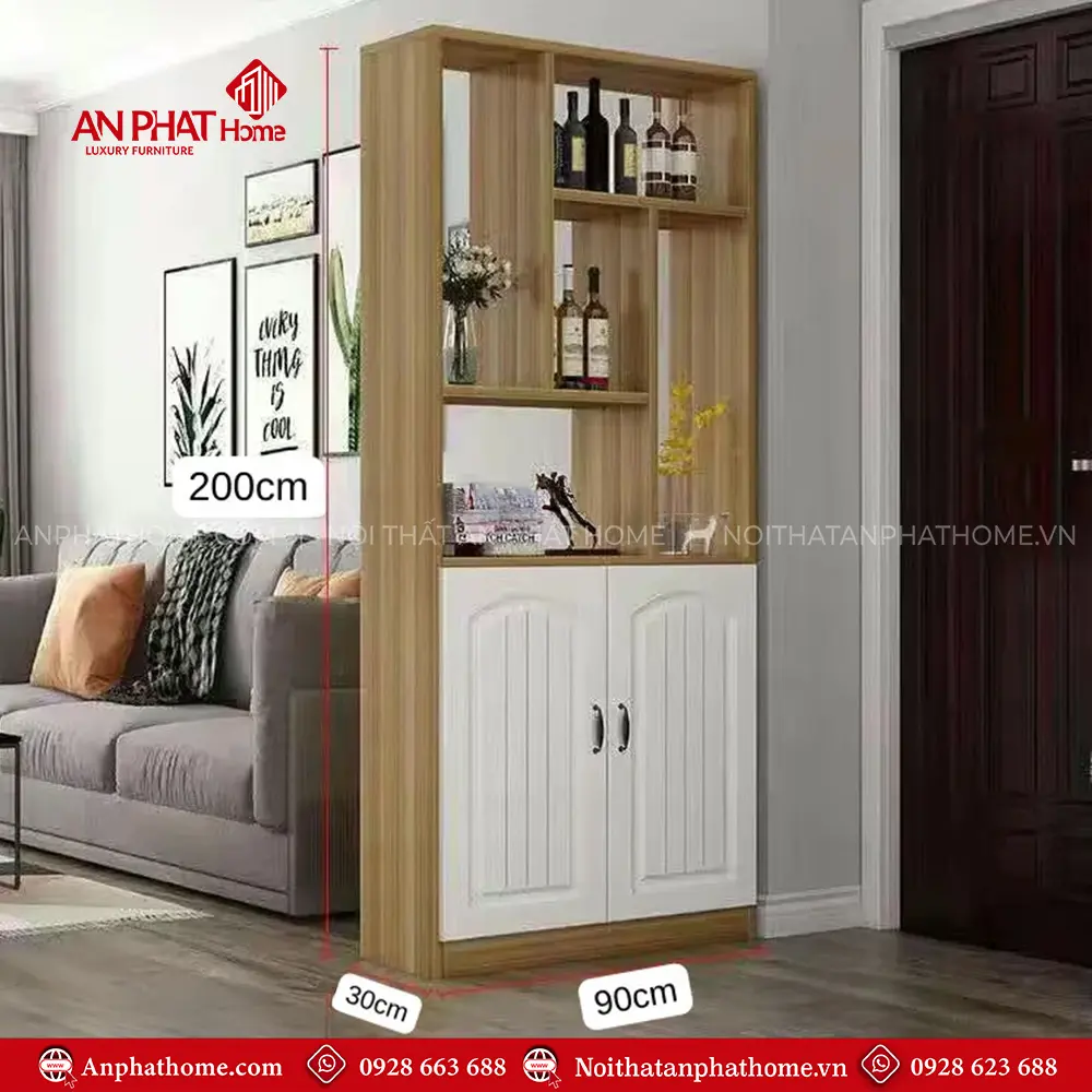 Tủ Vách Trang Trí Đa Năng Hiện Đại T-5311 15 Tủ Vách Trang Trí Đa Năng Hiện Đại T-5311