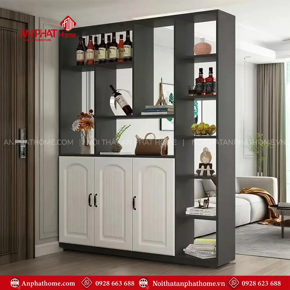 Tủ Vách Trang Trí Đa Năng Hiện Đại T-5311 11 Tủ Vách Trang Trí Đa Năng Hiện Đại T-5311