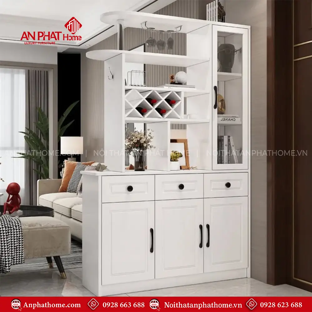 Vách Ngăn Phòng Khách Kết Hợp Tủ Rượu T-5310 15 Vách Ngăn Phòng Khách Kết Hợp Tủ Rượu T-5310